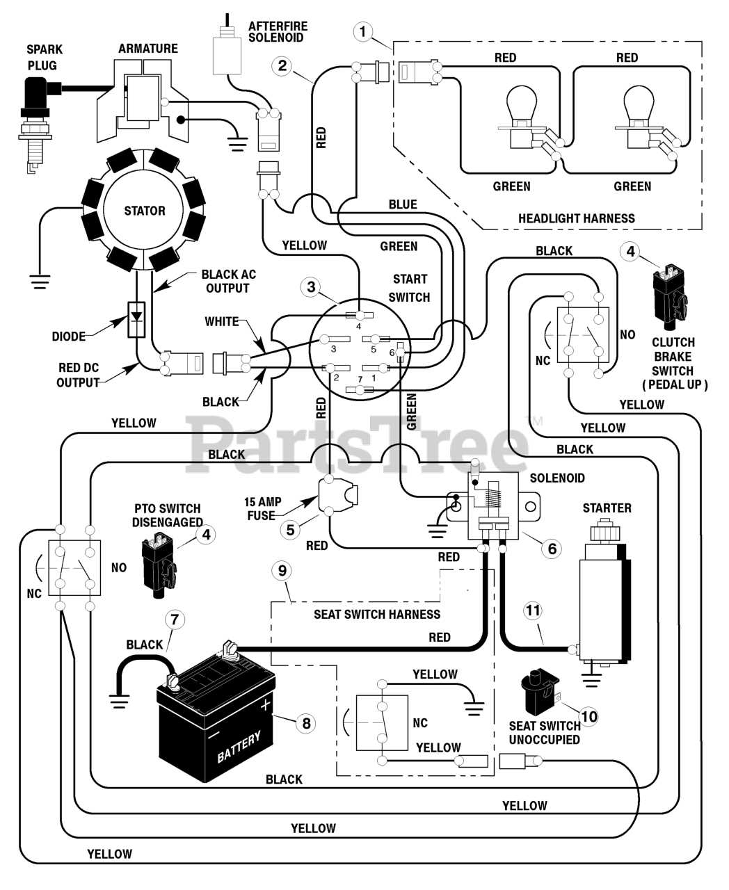 scotts 1642h parts diagram