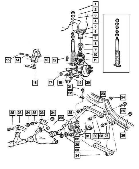 jeep wrangler suspension parts diagram