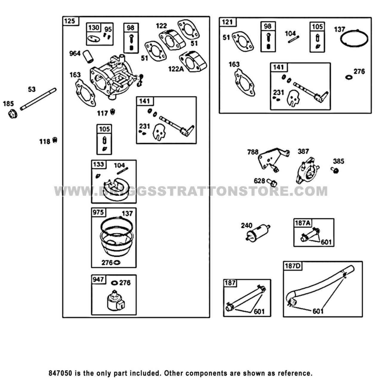 briggs and stratton plastic carburetor parts diagram