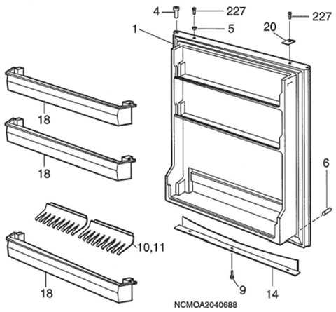 ge fridge parts diagram