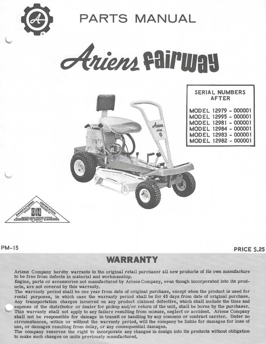 ariens classic 24 parts diagram