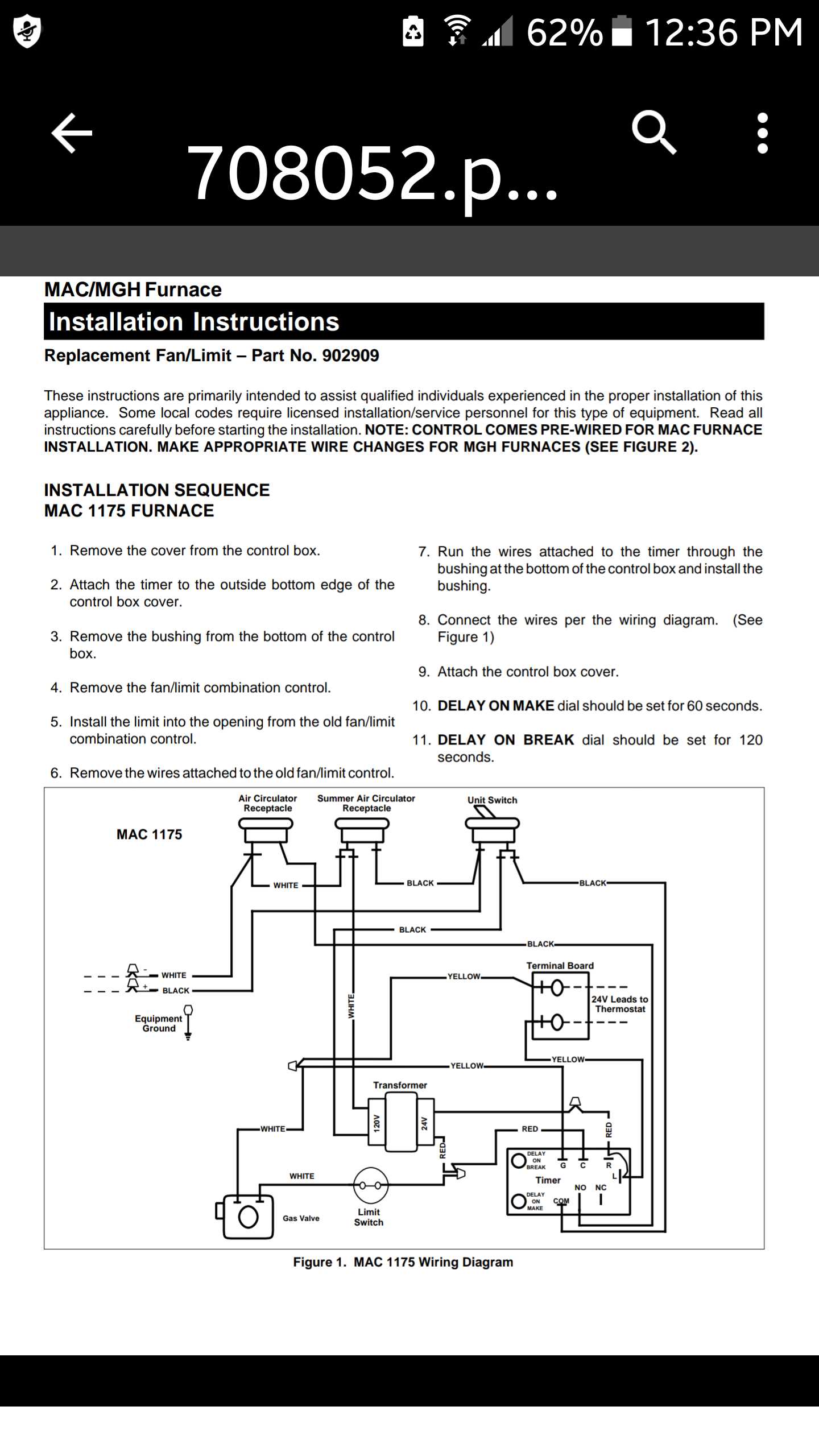 intertherm furnace parts diagram