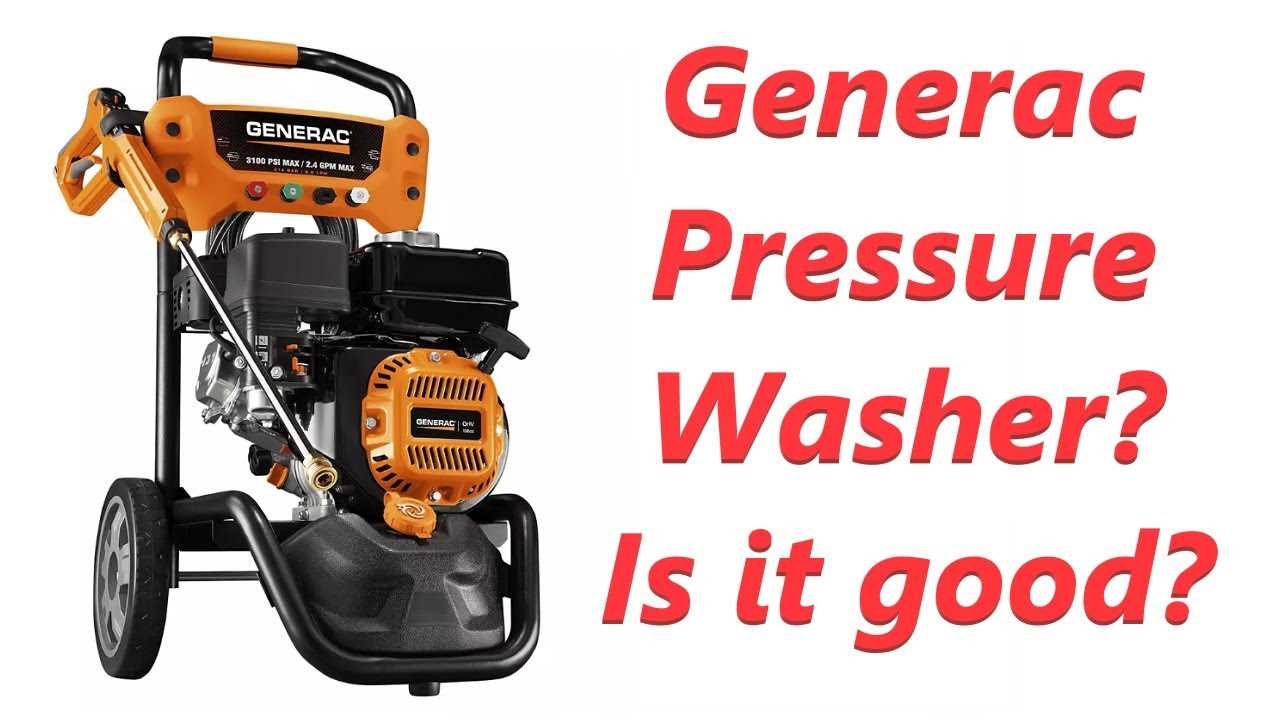 generac power washer parts diagram