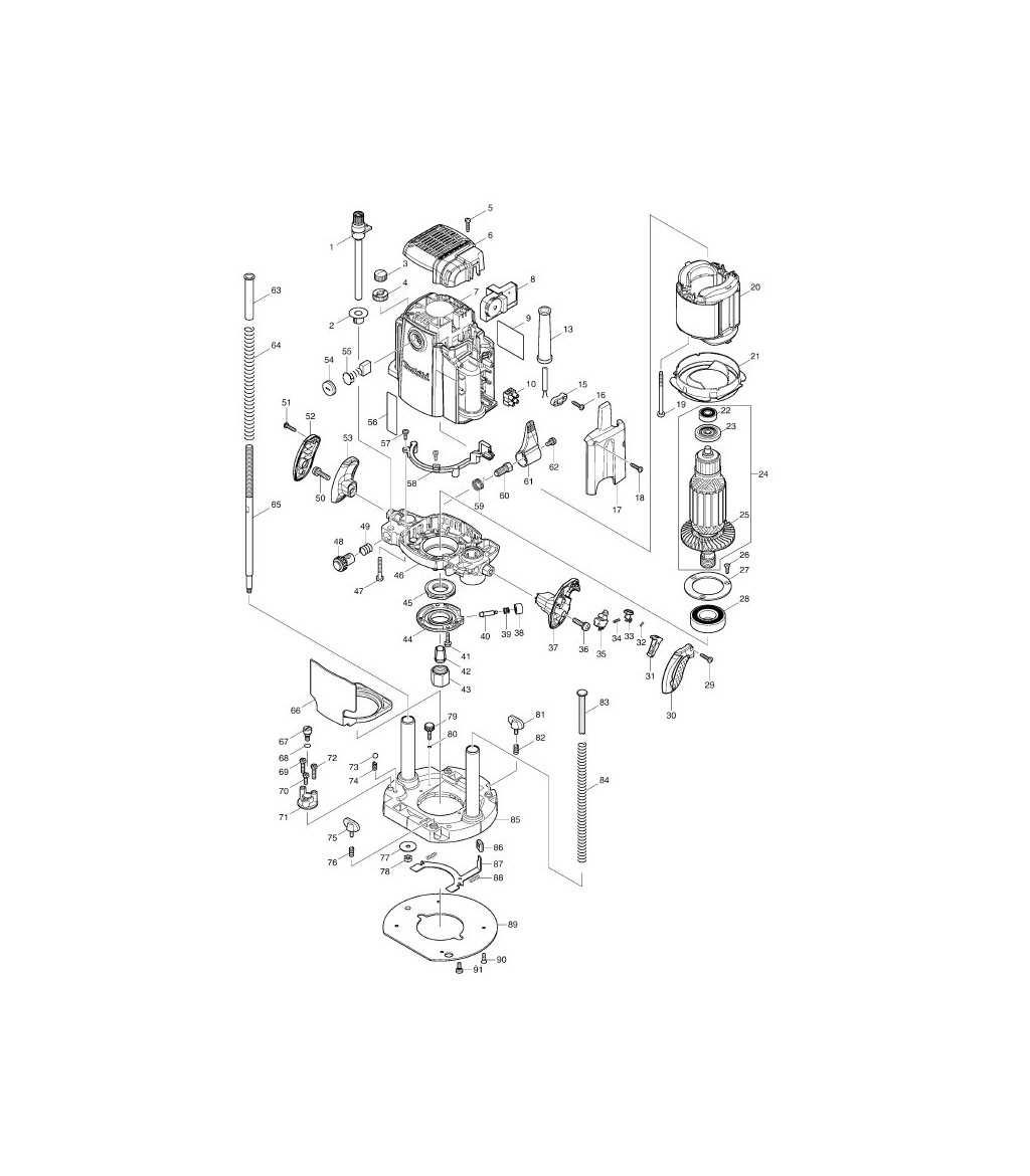 makita planer parts diagram