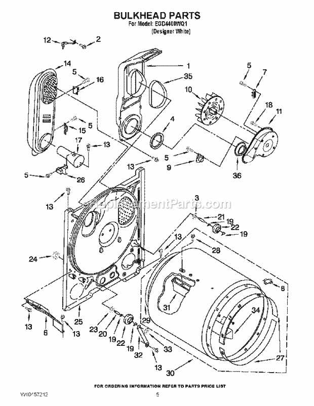 whirlpool estate washer parts diagram