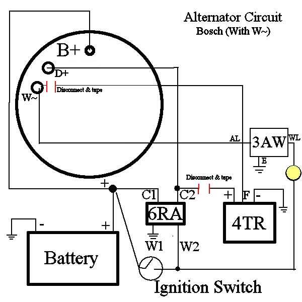 bosch alternator parts diagram