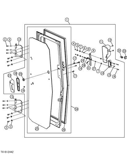 kenworth door parts diagram