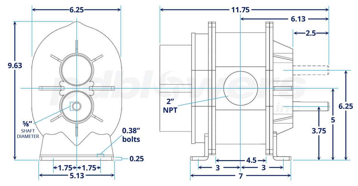 roots blower parts diagram