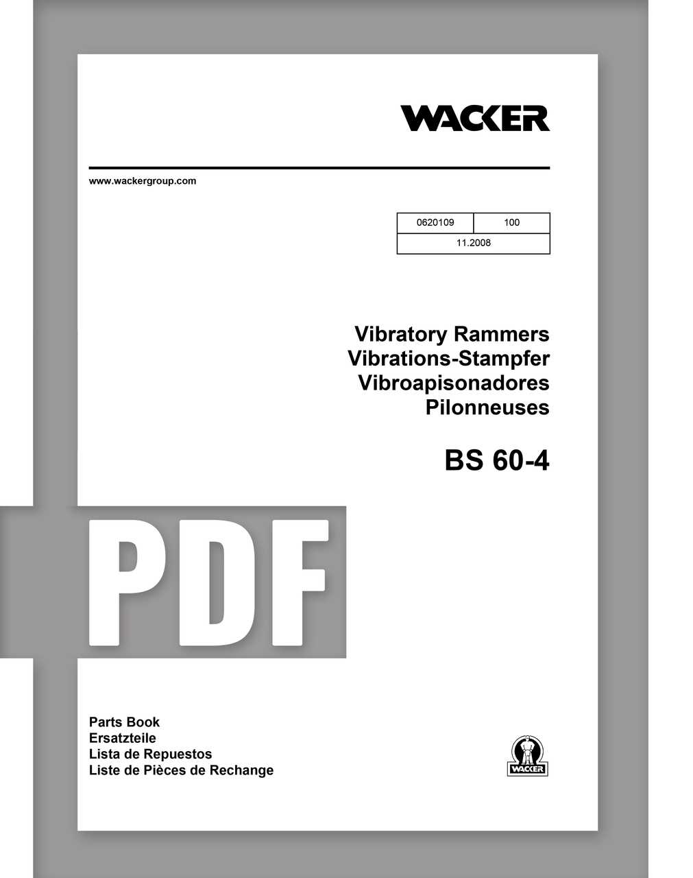 wacker neuson bs60 4 parts diagram