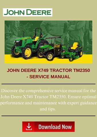 john deere x749 parts diagram