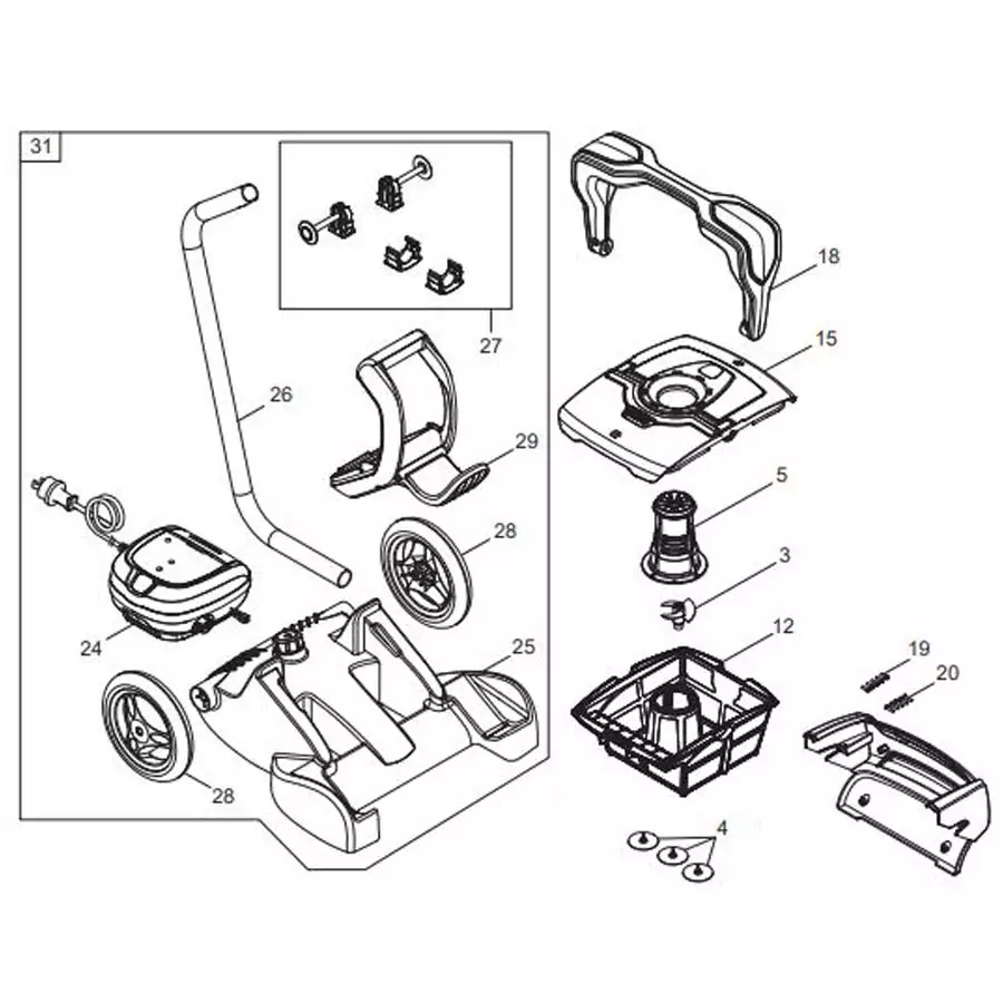 polaris pool sweep parts diagram