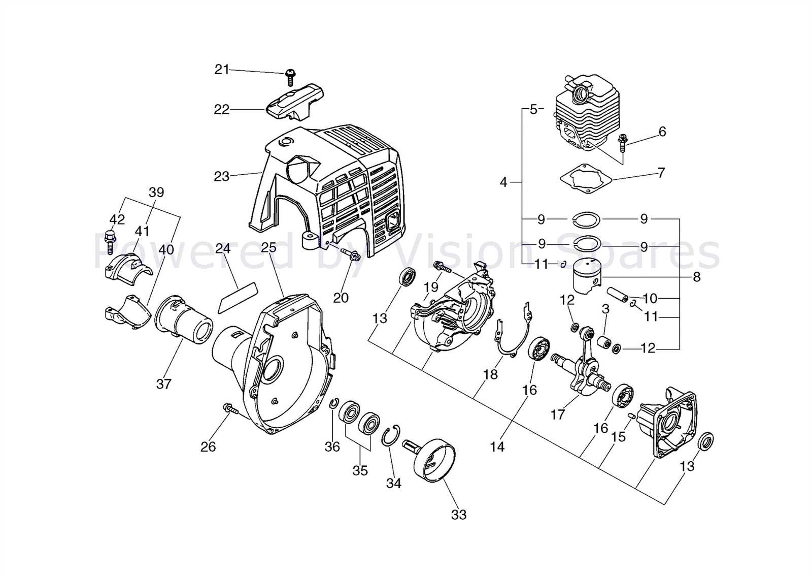 echo parts diagram