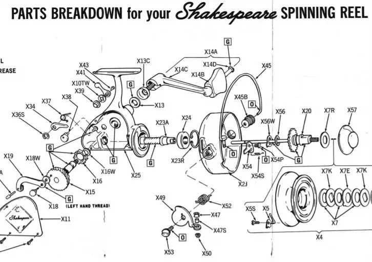 baitcaster reel quantum reel parts diagram