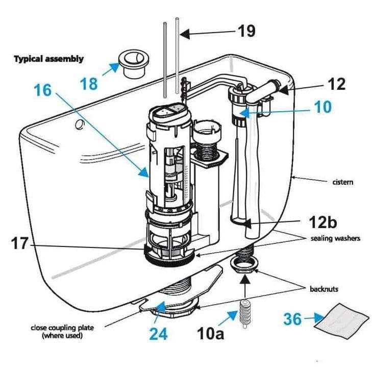 fill valve parts diagram