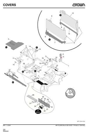 crown forklift parts diagram