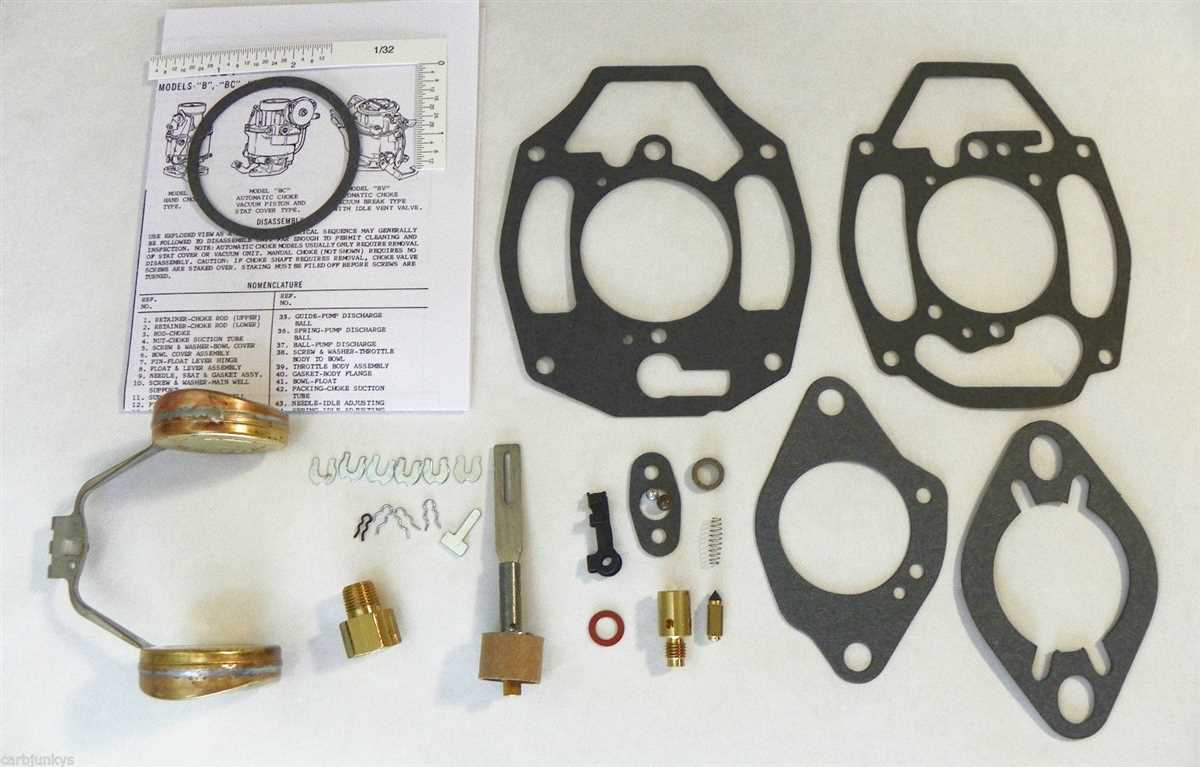 rochester 2 barrel carburetor parts diagram