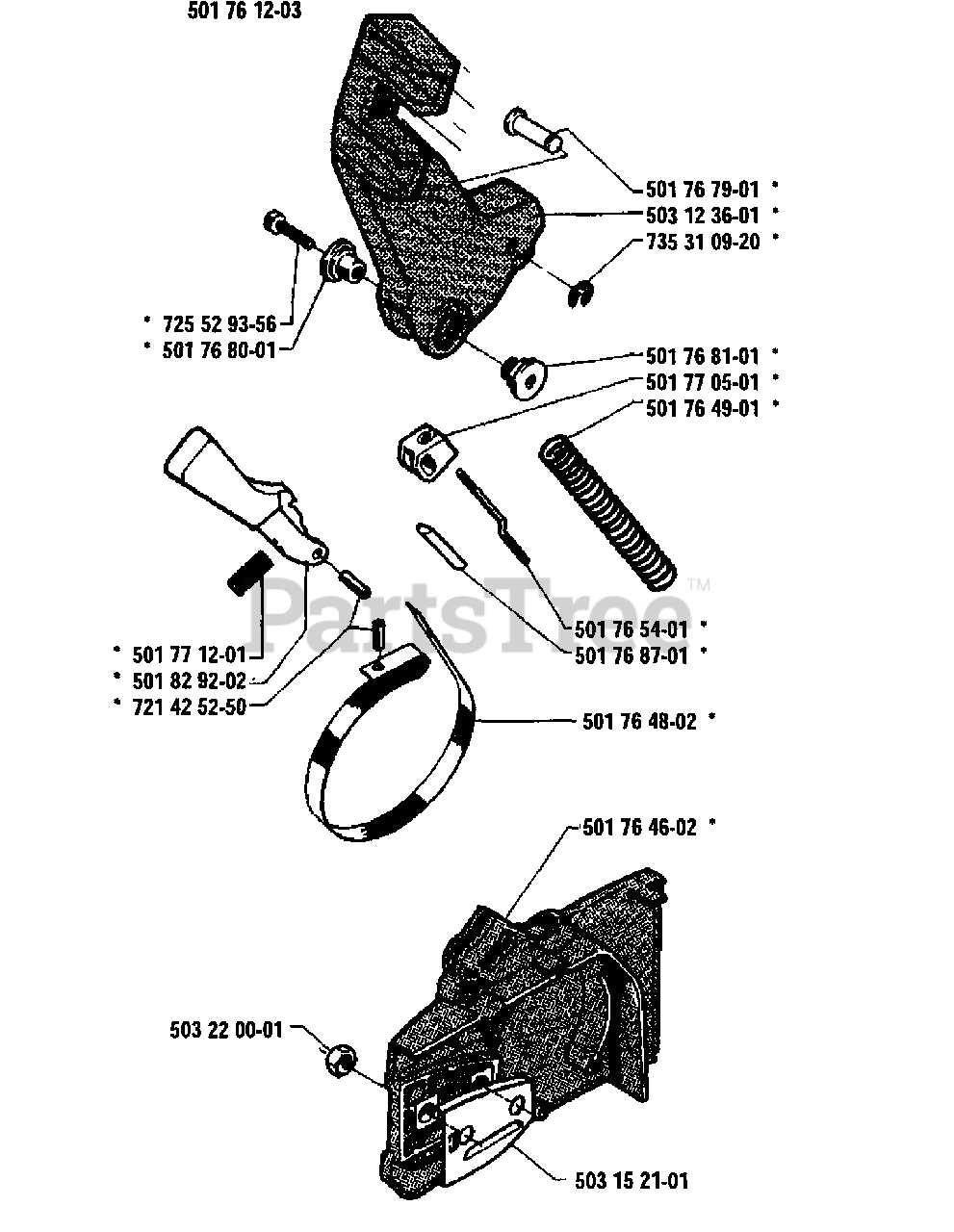 husqvarna 50 chainsaw parts diagram