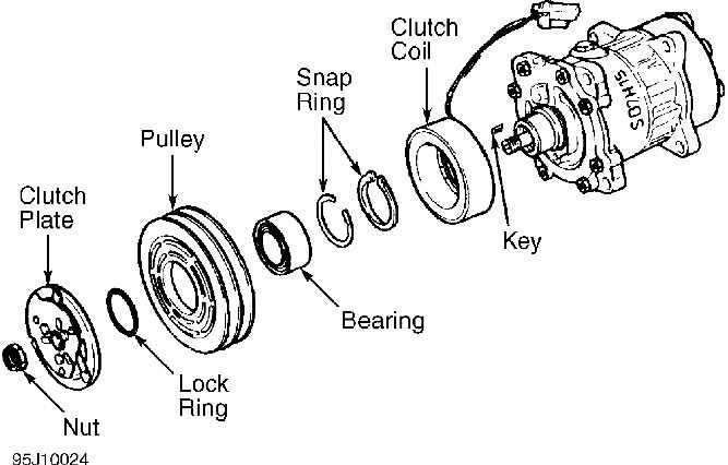 a c compressor parts diagram