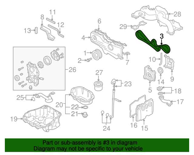 subaru forester engine parts diagram