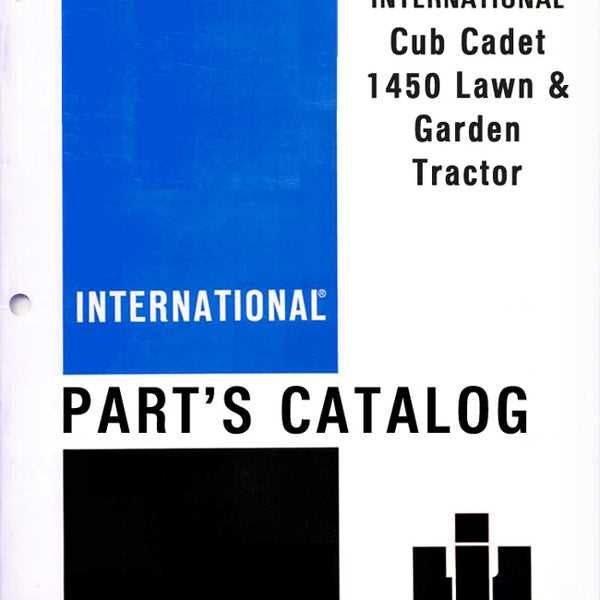 cub cadet 1450 parts diagram