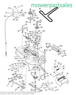 craftsman 42 mower deck parts diagram