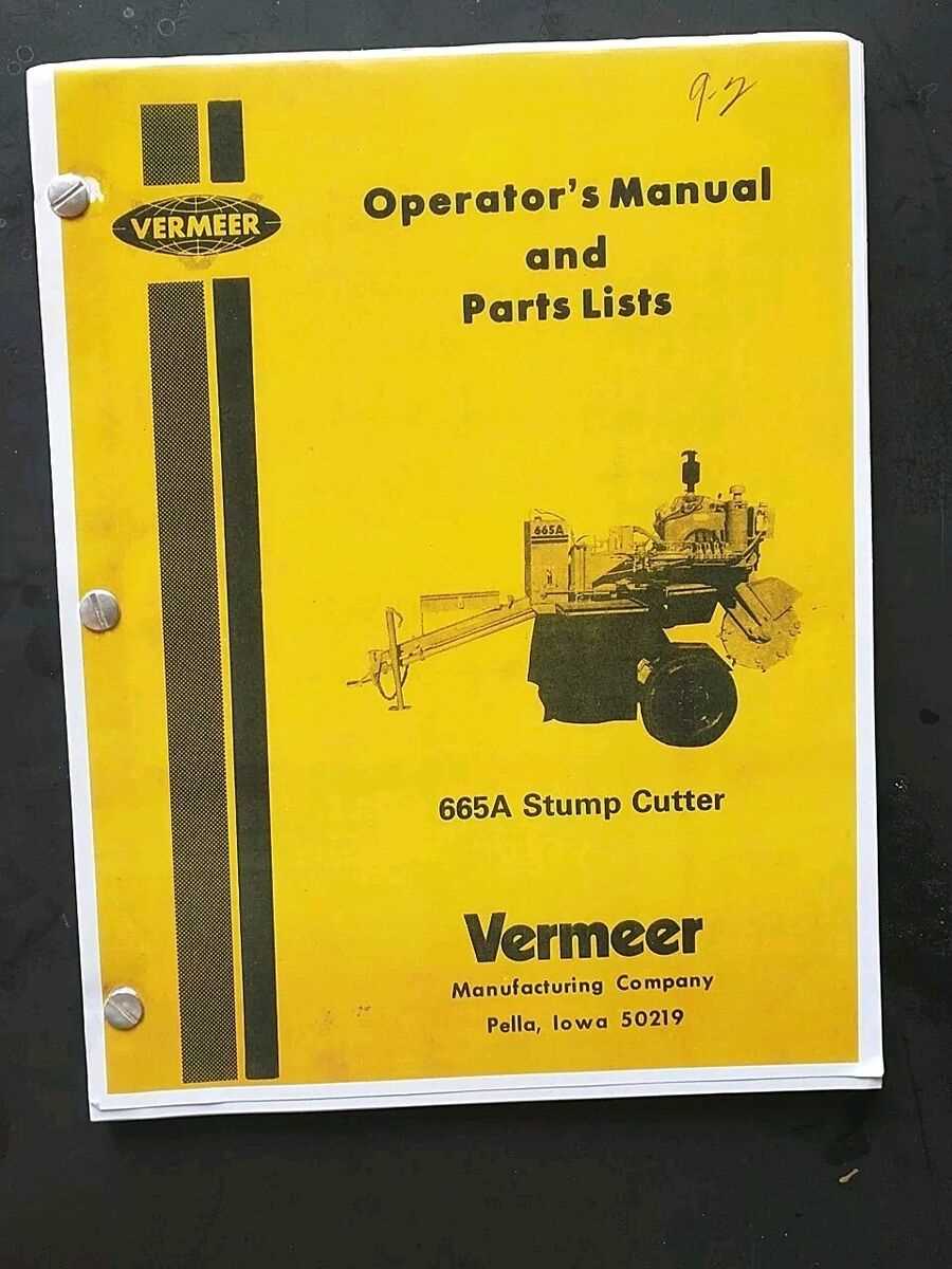 vermeer s725tx parts diagram