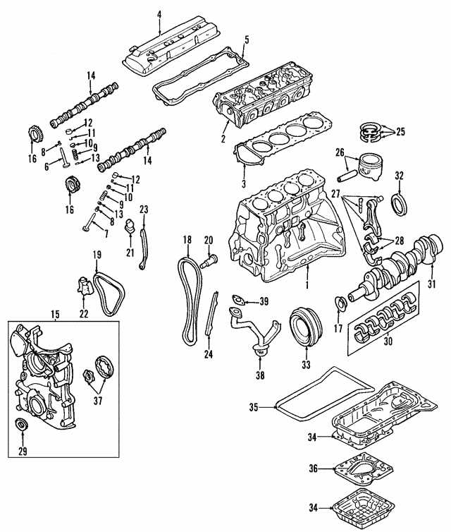 nissan engine parts diagram