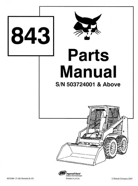 bobcat 843 parts diagram