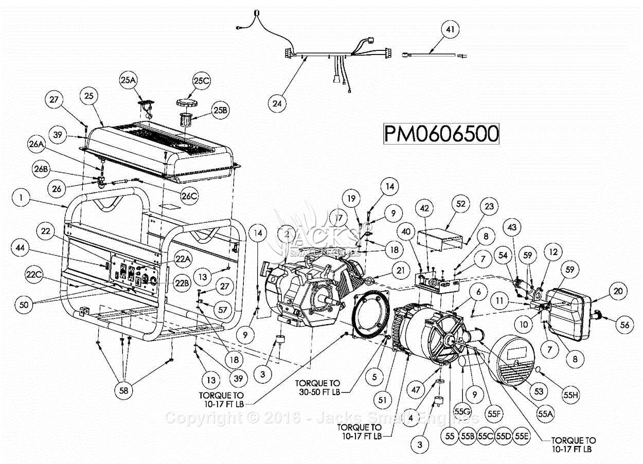 diagram parts of generator