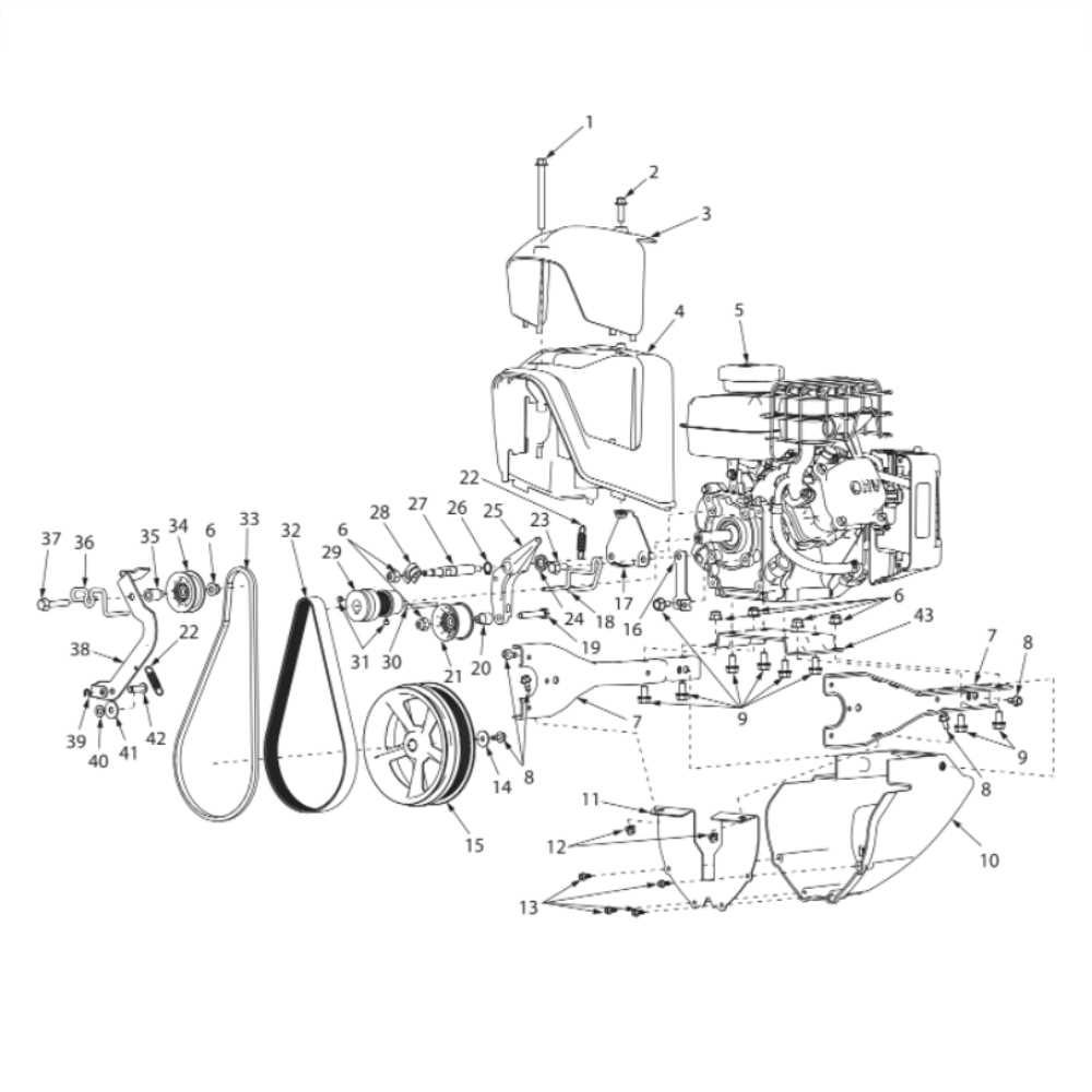 earthquake tiller parts diagram