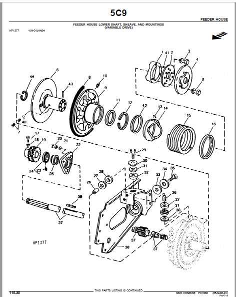 john deere 643 corn head parts diagram