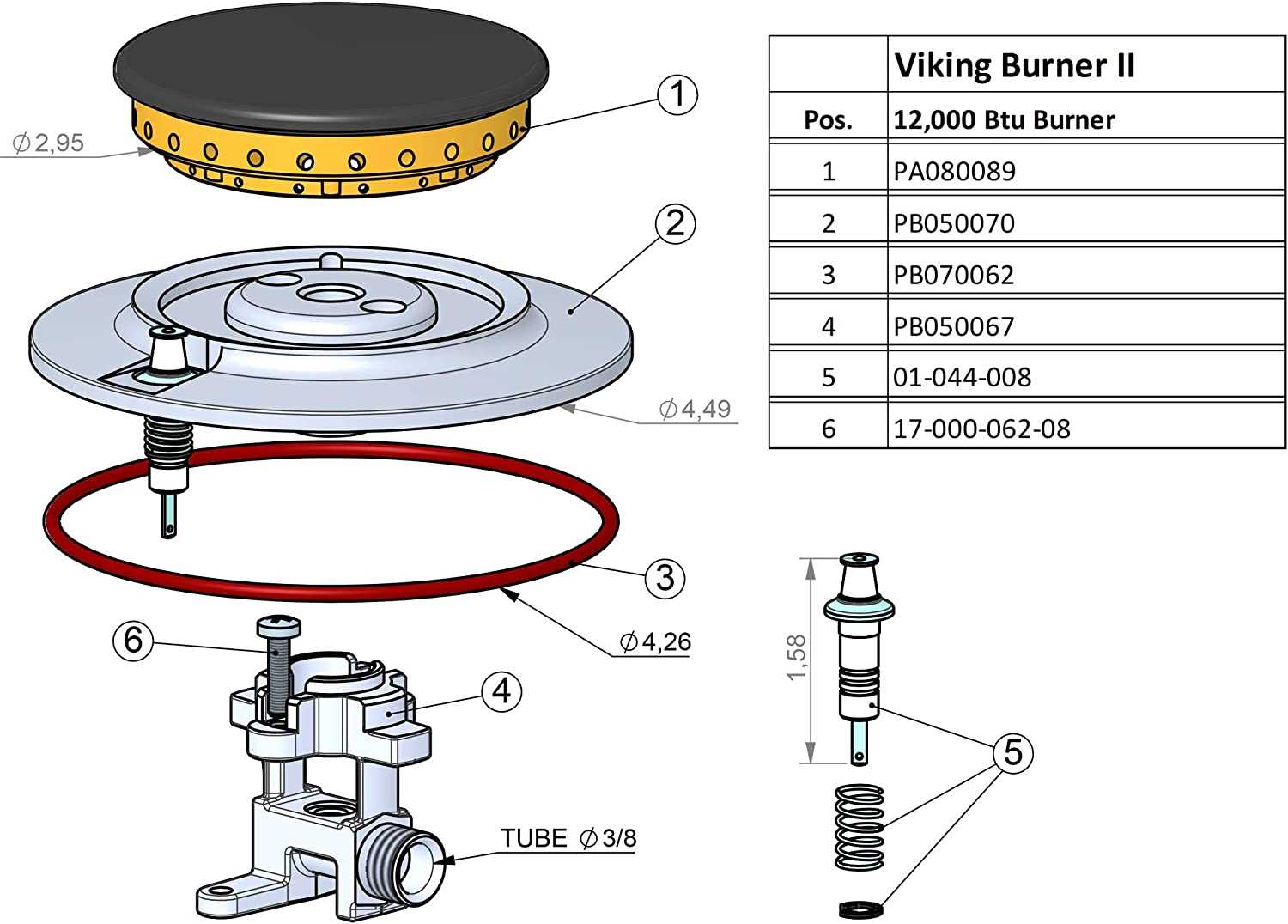 viking parts diagram