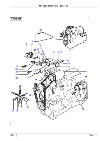 massey ferguson tractor parts diagram