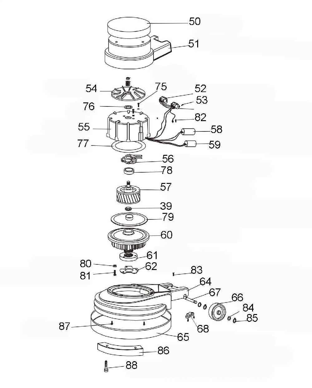 hilti te 75 parts diagram