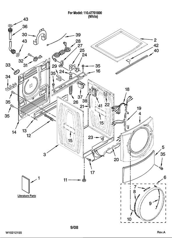 kenmore he3 washer parts diagram