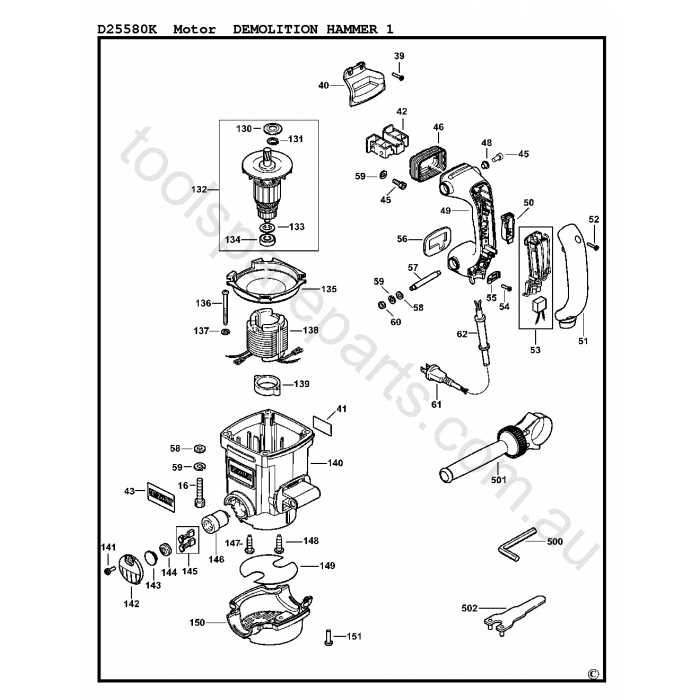 bosch jackhammer parts diagram