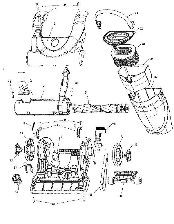 hoover windtunnel 3 parts diagram