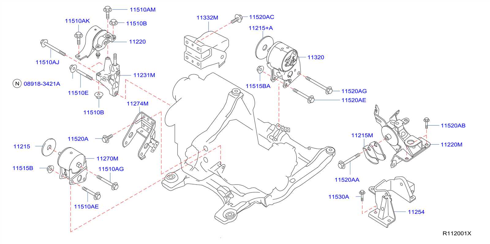 nissan altima engine parts diagram