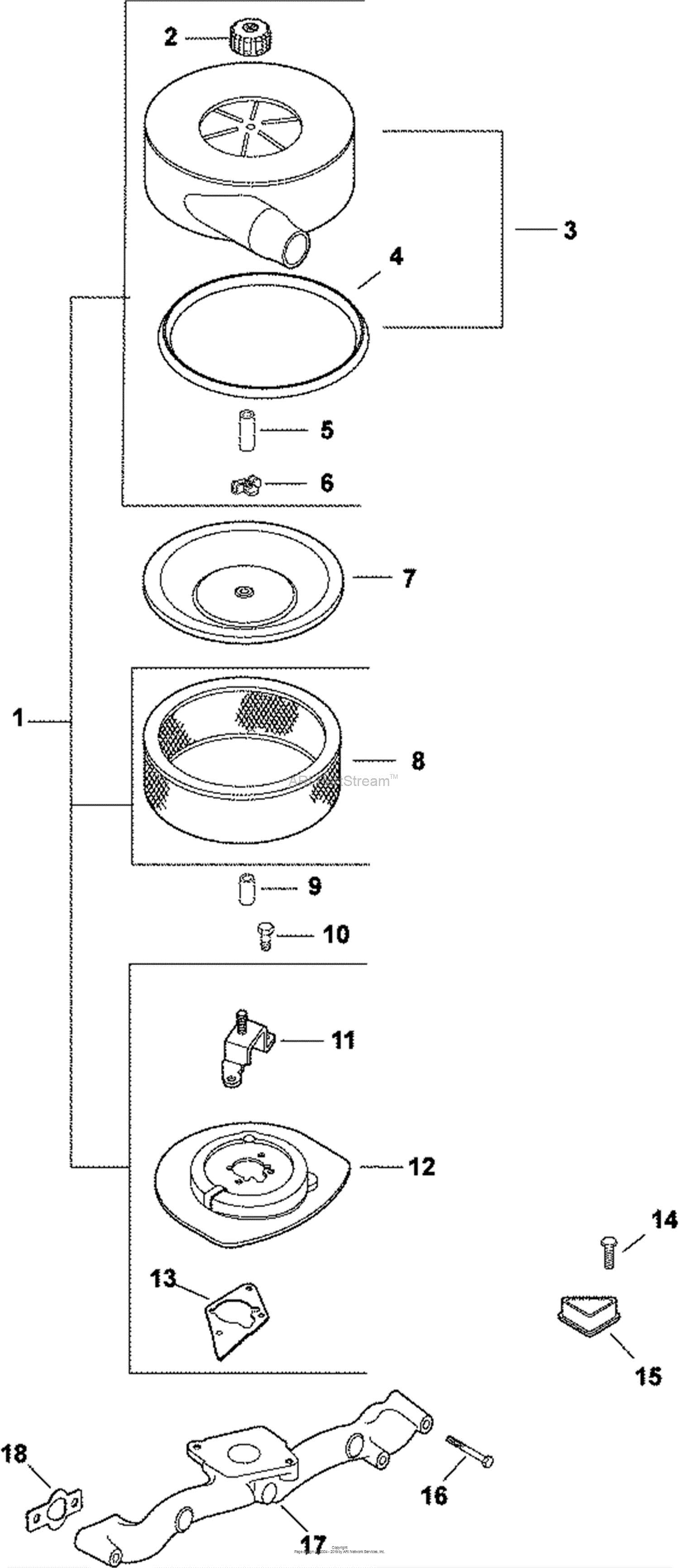 bercomac snowblower parts diagram