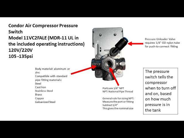 pressure switch parts diagram