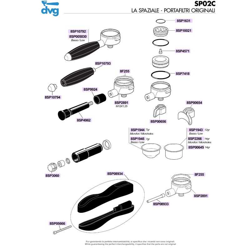 la spaziale s2 parts diagram