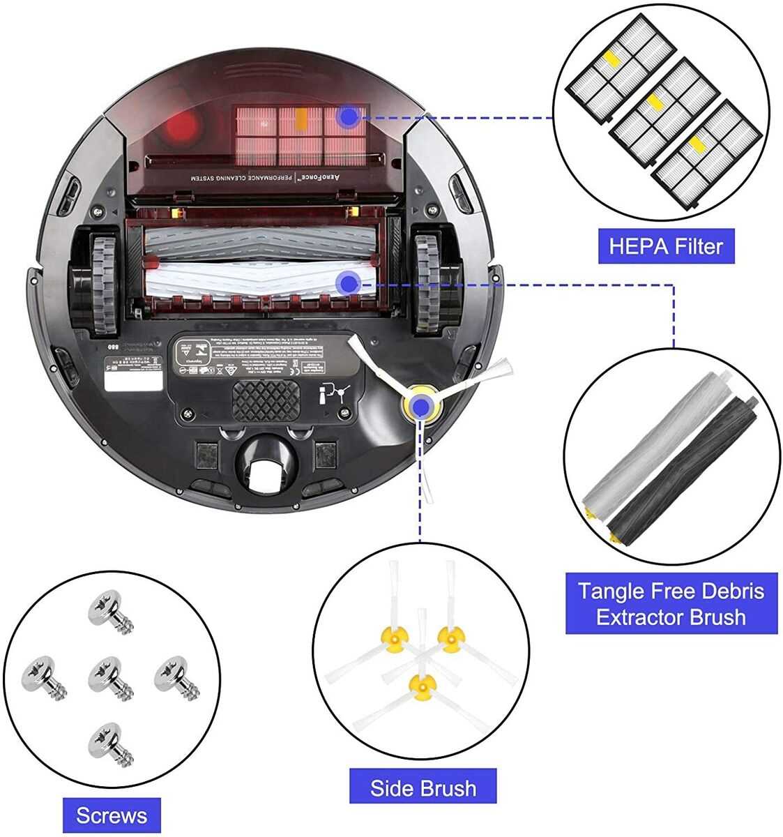 roomba parts diagram