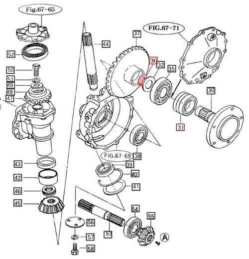 front axle parts diagram