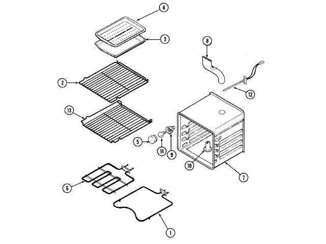 maytag electric range parts diagram