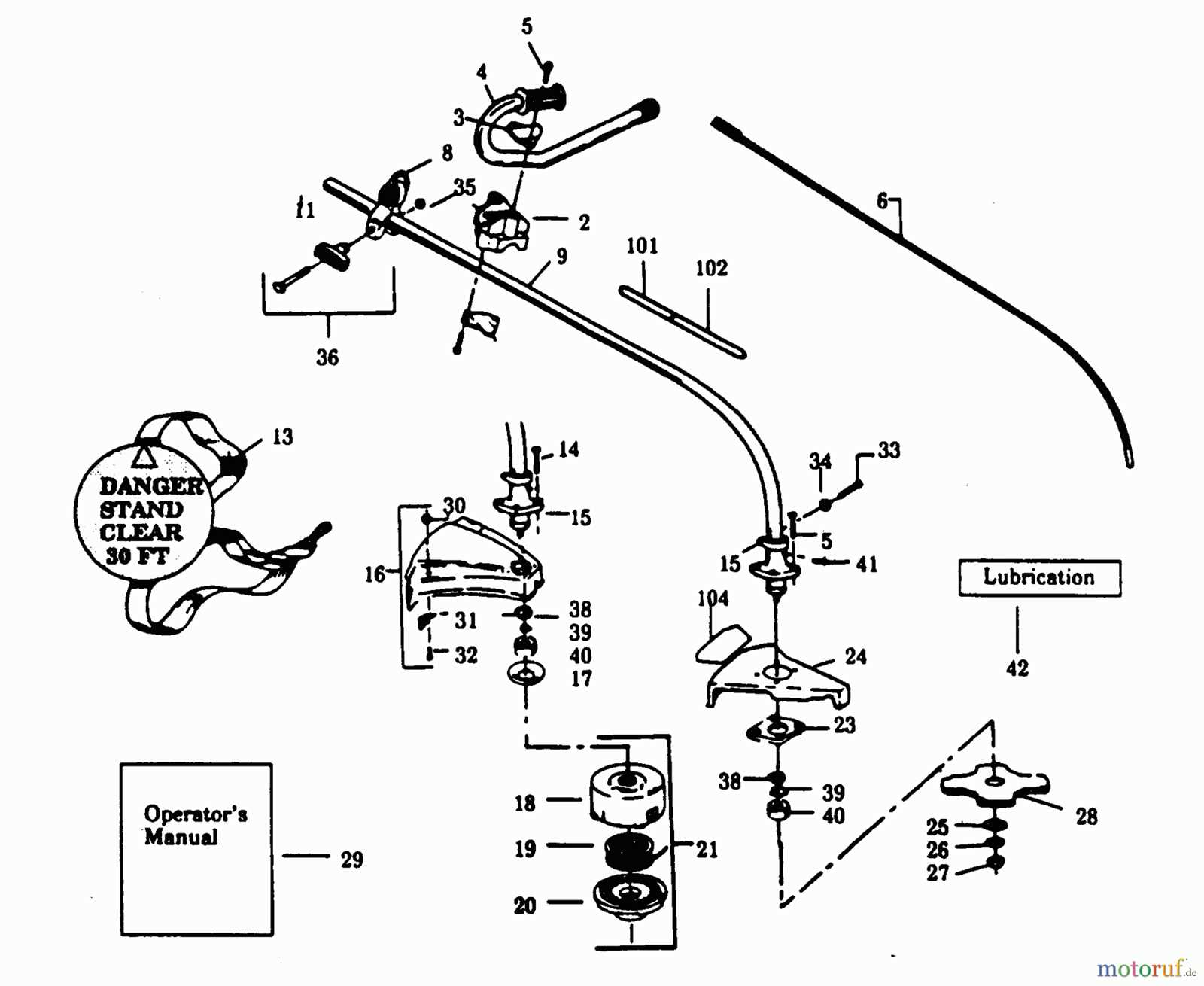 stihl fs 66 trimmer parts diagram