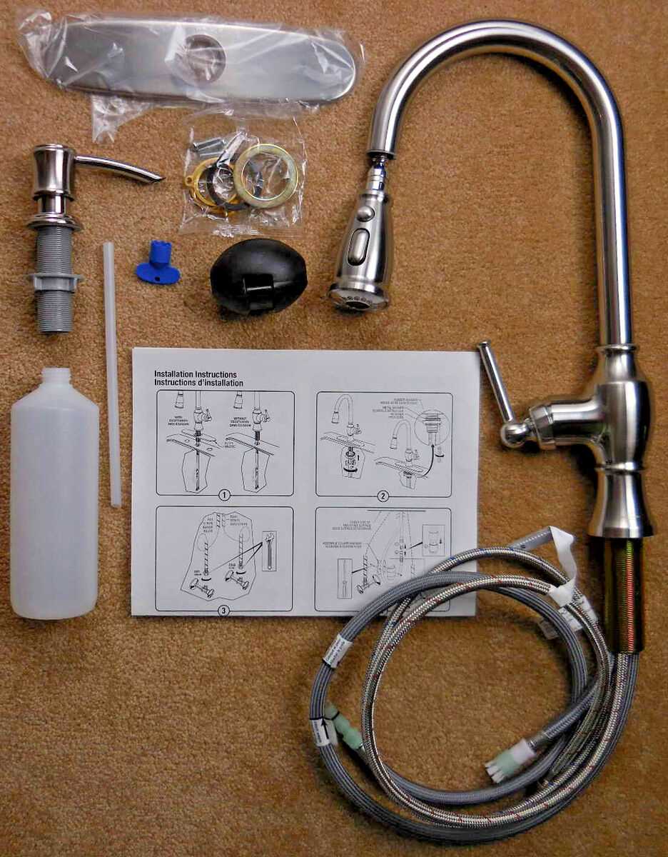 pull down american standard kitchen faucet parts diagram