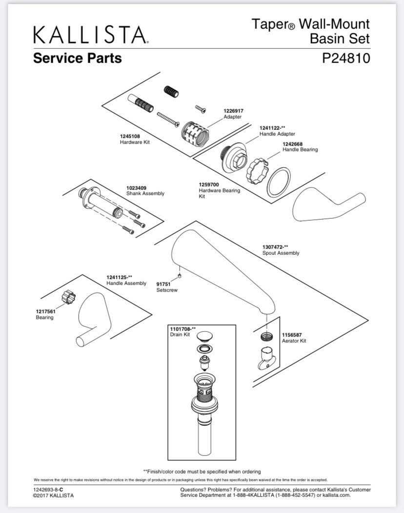 kohler vinnata parts diagram