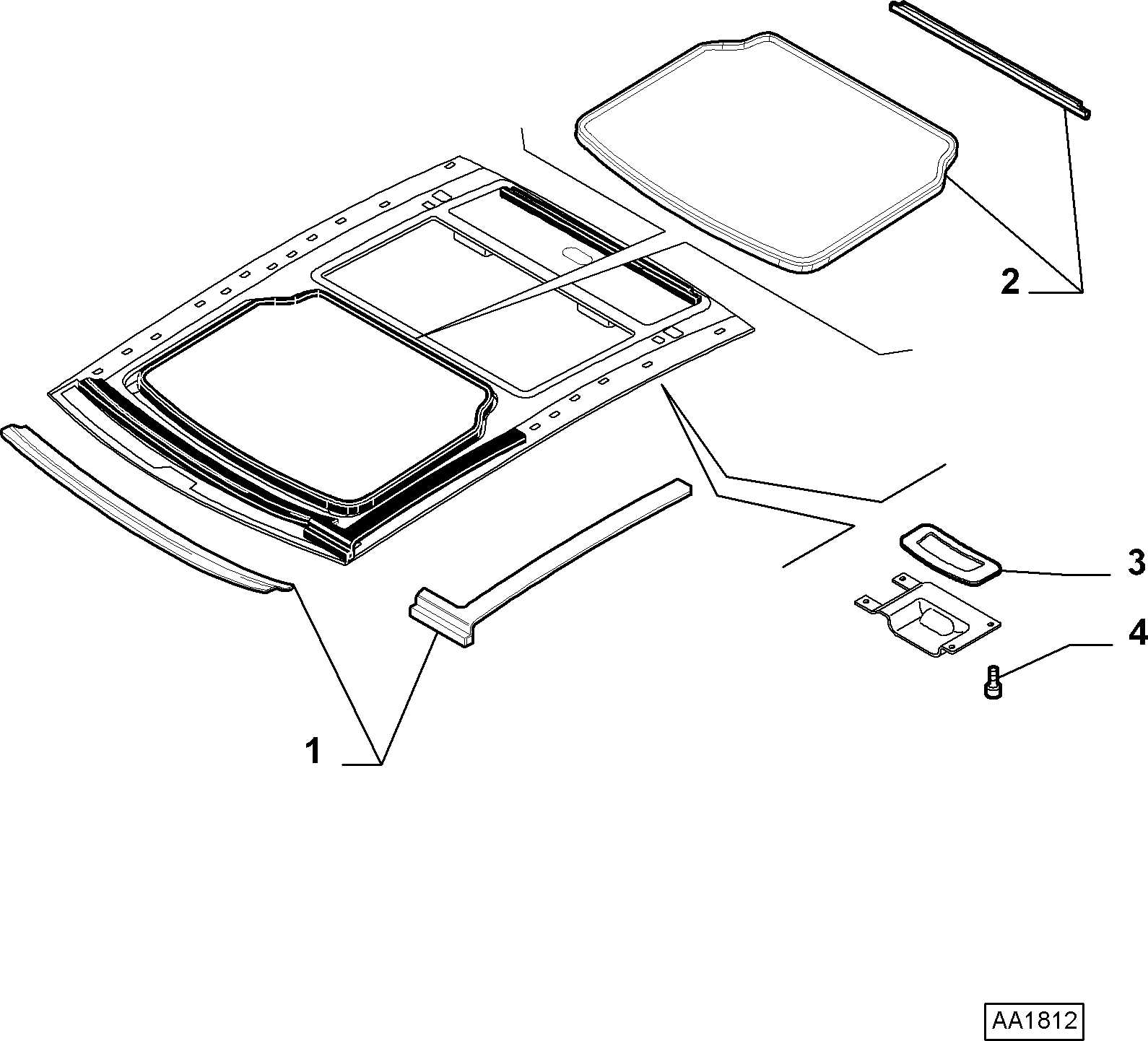 2011 ford edge sunroof parts diagram