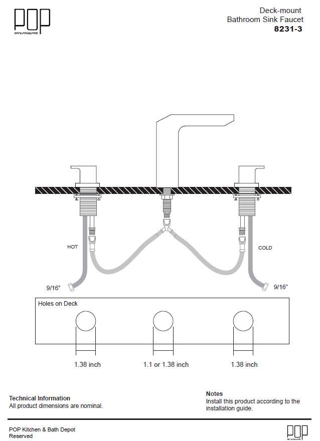 parts of a bathroom sink faucet diagram