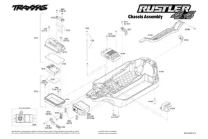 traxxas rustler 2wd parts diagram